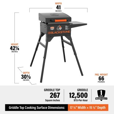 17 Griddle W/Cart & Hood