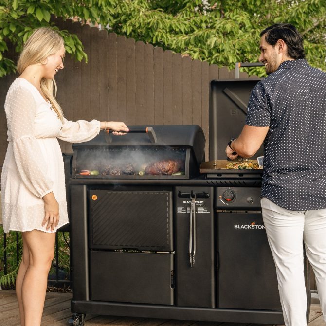 Blackstone Griddle and Pellet Grill Combo