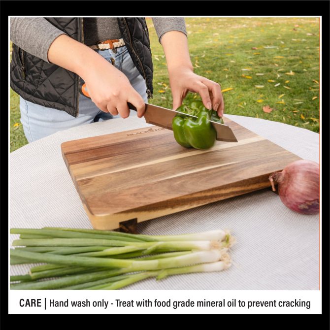 14x11 Wood Cutting Board W/ Feet