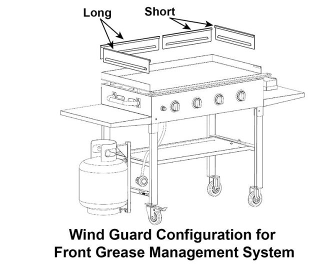 BLACKSTONE 36 WIND SCREEN