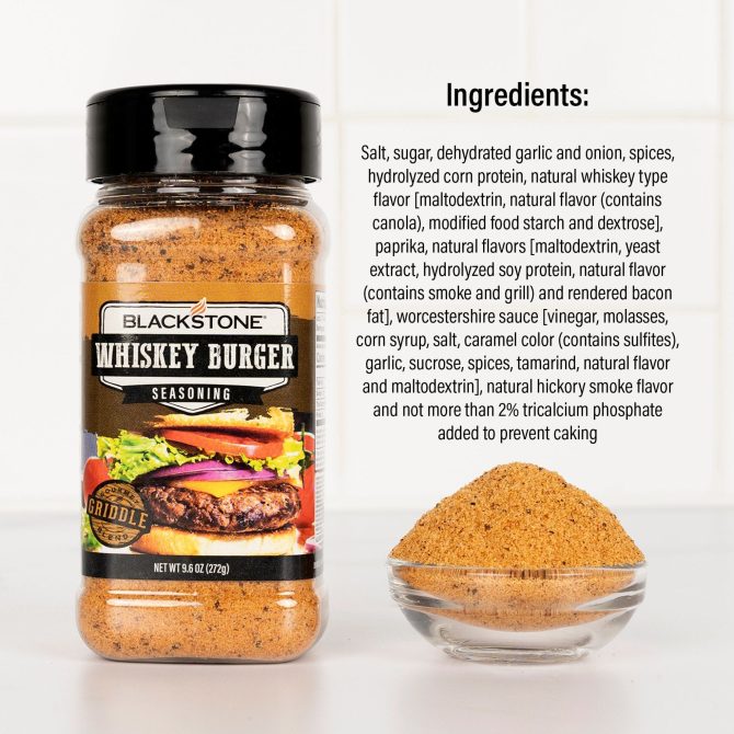 Blackstone Whiskey Burger Seasoning 9.6 oz